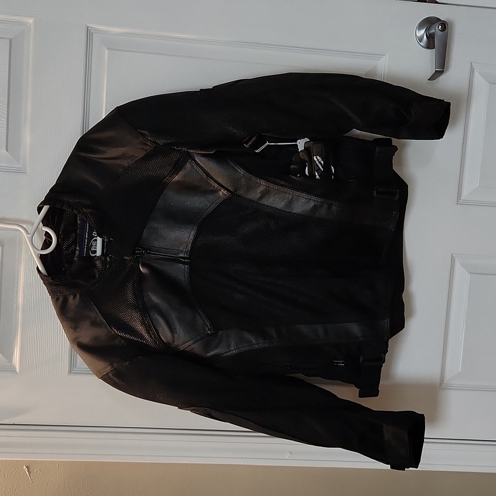 Daniel Smart Men's Motorcycle Jacket with Matching Gloves